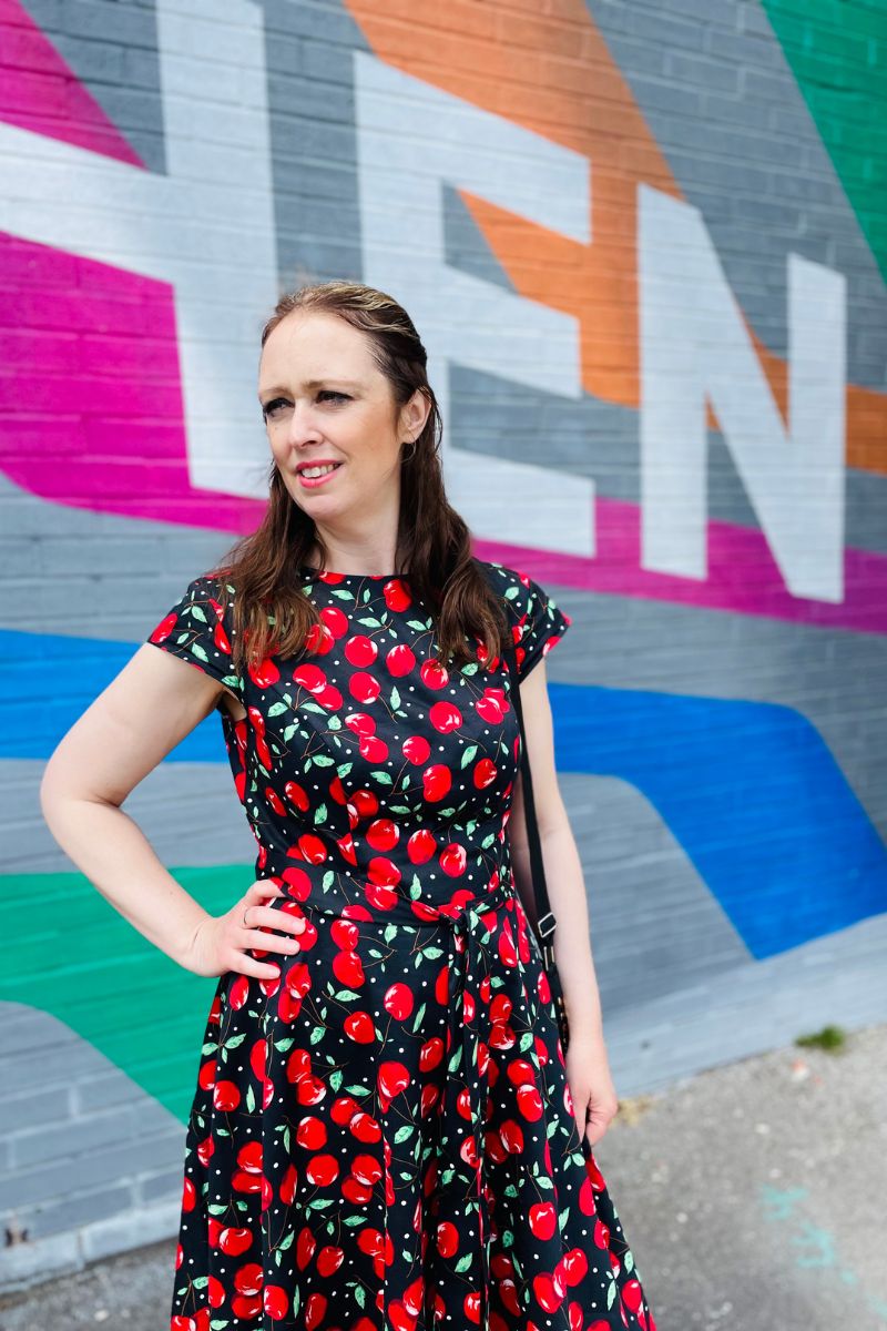 Cherry Afternoon Tea Dress Meets Street Art In Sheffield