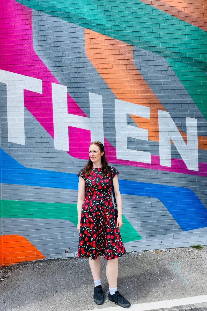 Cherry Afternoon Tea Dress Meets Street Art In Sheffield