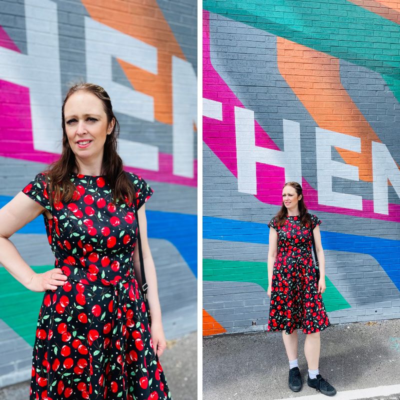 Cherry Afternoon Tea Dress Meets Street Art In Sheffield