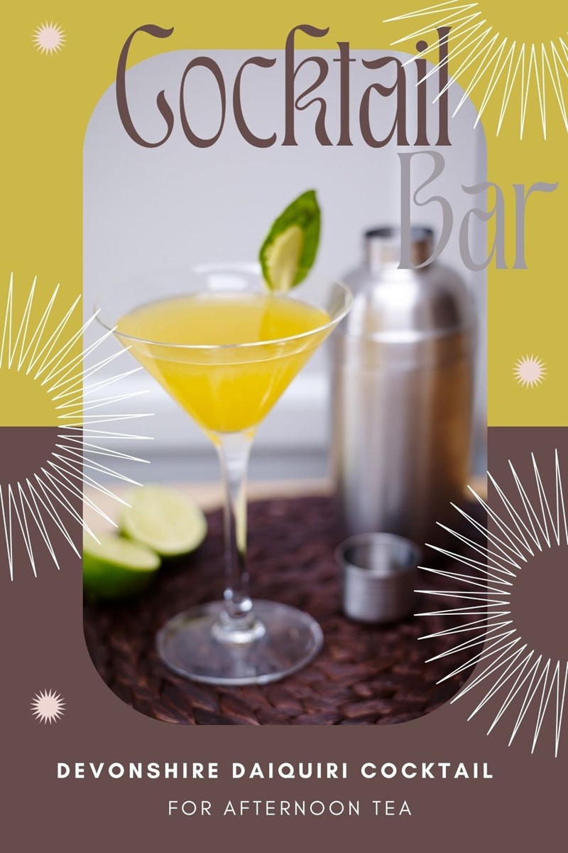 Devonshire Daiquiri Cocktail For Afternoon Tea