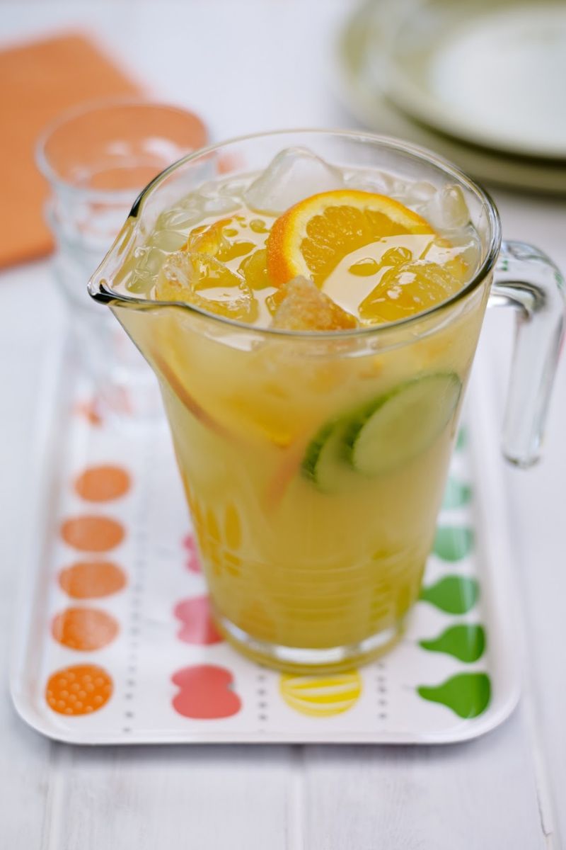 Fruity Cucumber Cooler Mocktail For Afternoon Tea