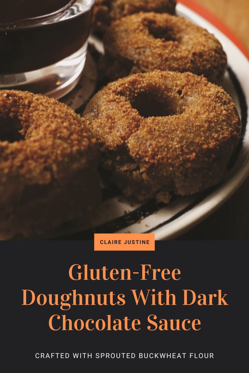 Gluten-Free Doughnuts With Dark Chocolate Sauce