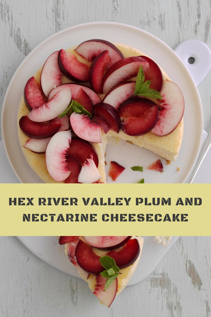 Hex River Valley Plum And Nectarine Cheesecake Recipe