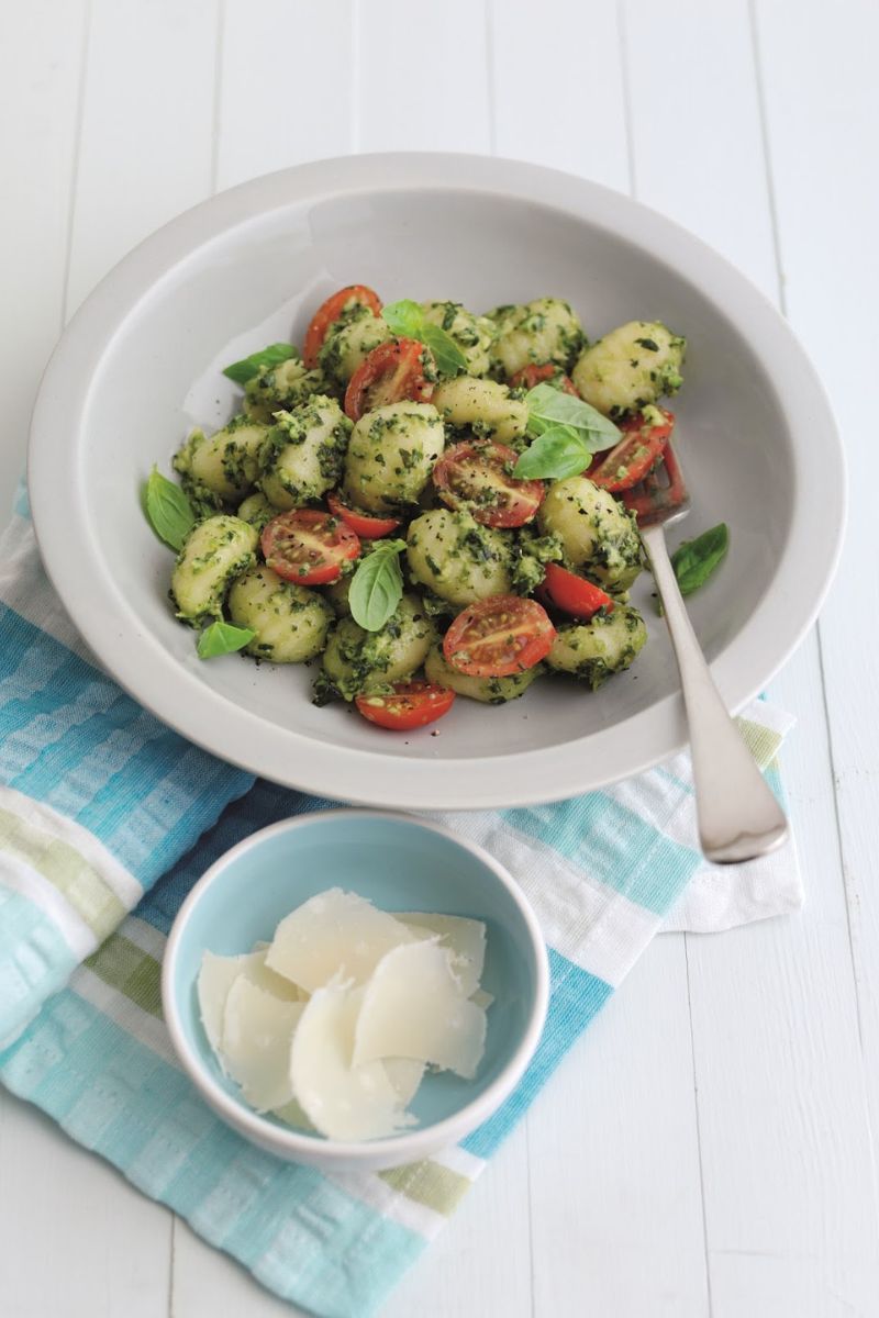 Summer Gnocchi With Avocado Pesto And Tomatoes