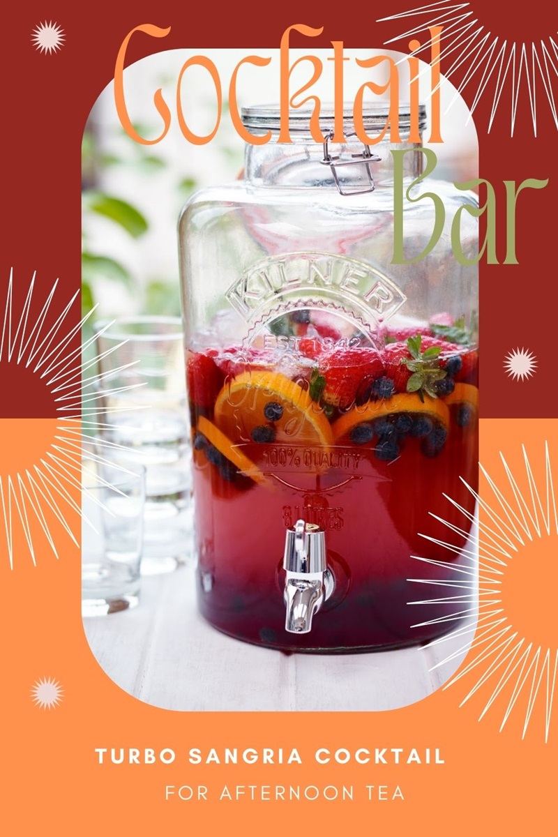 Turbo Sangria Cocktail For Afternoon Tea