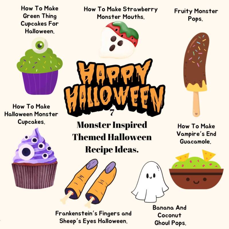 7 Monster Inspired Themed Halloween Recipe Ideas.
