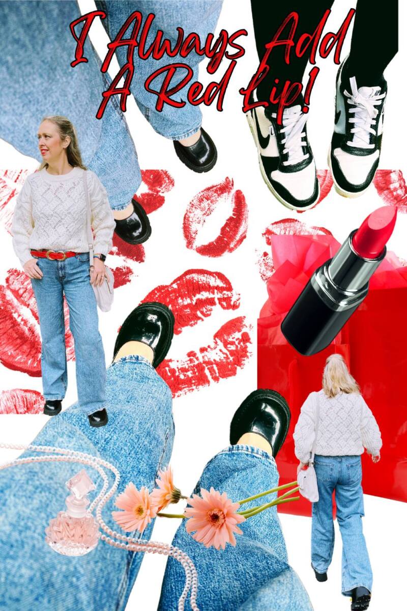 I Always Add A Red Lip!