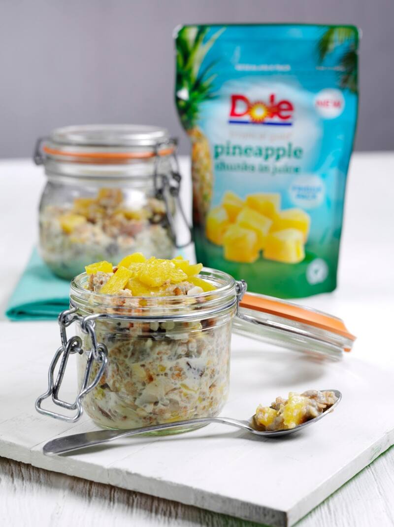 Overnight Pineapple Bircher Muesli