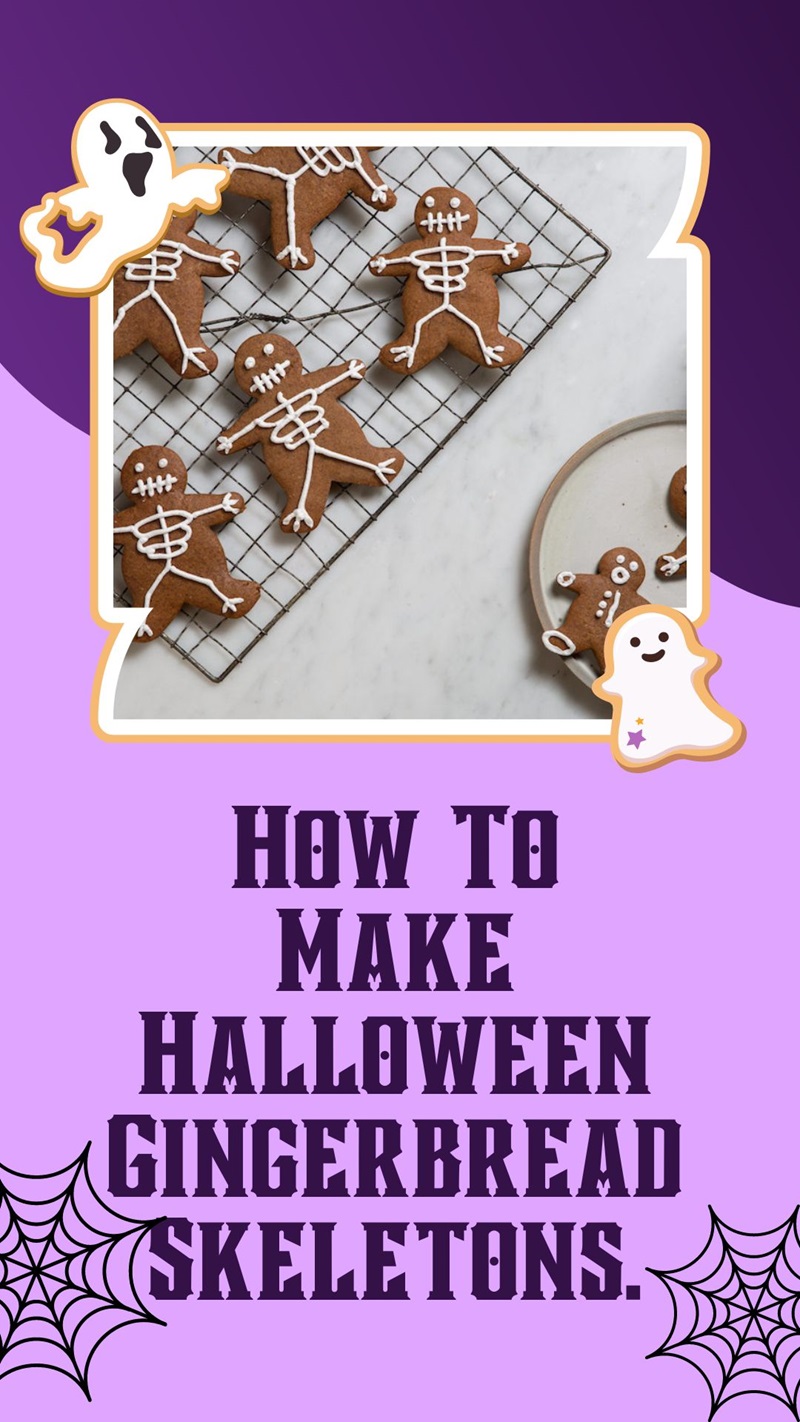 How To Make Halloween Gingerbread Skeletons 