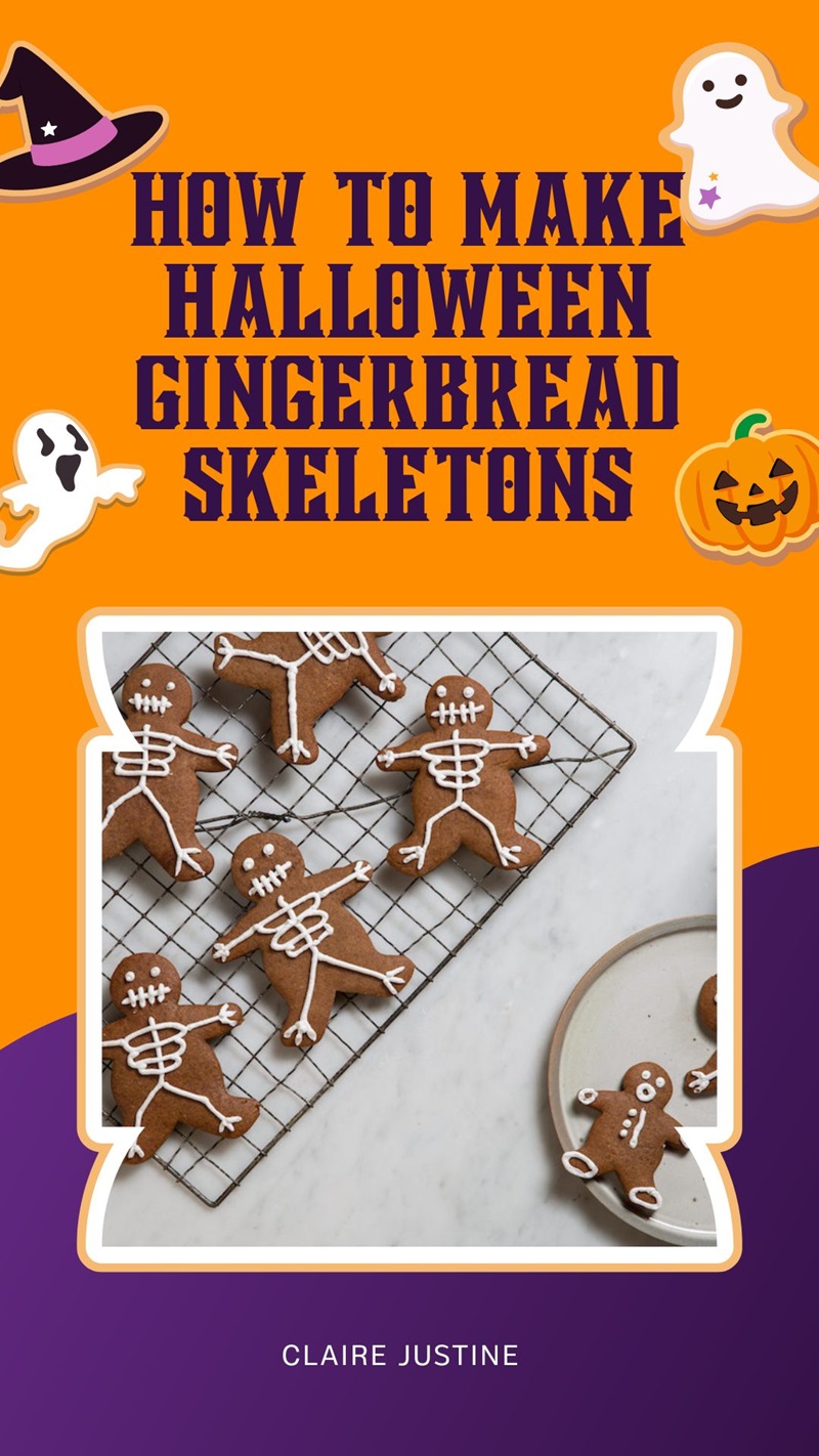 How To Make Halloween Gingerbread Skeletons 