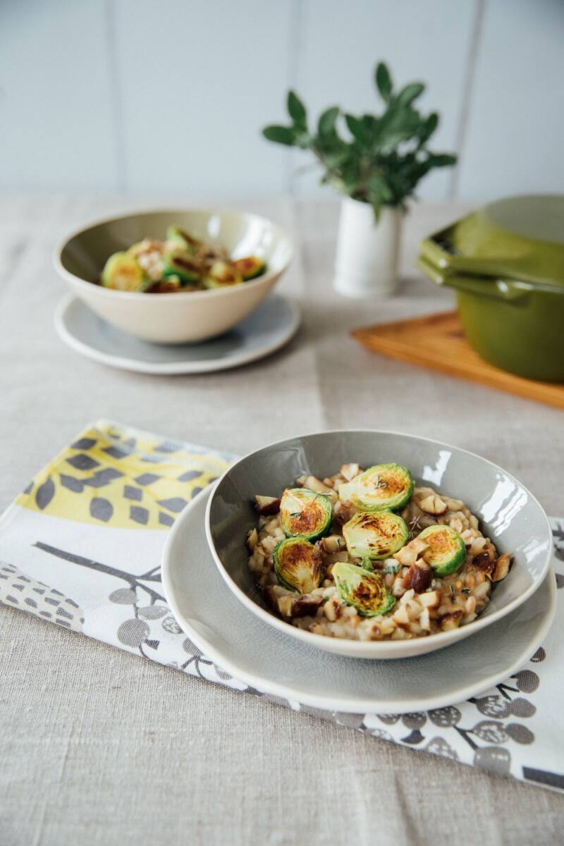 Brussel Sprout, Chestnut And Sage Risotto Recipe