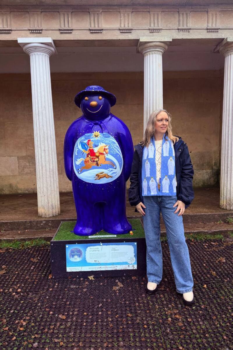 Walking With The Snowman At Clumber Park