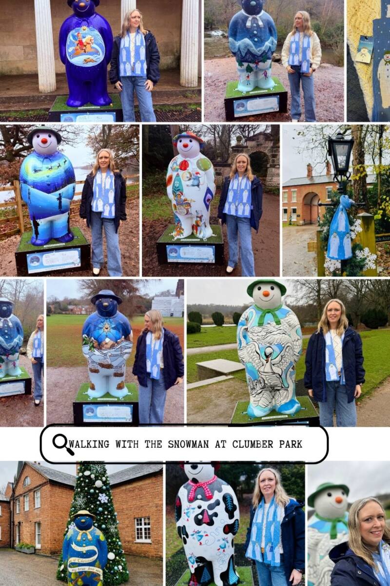 Walking With The Snowman At Clumber Park
