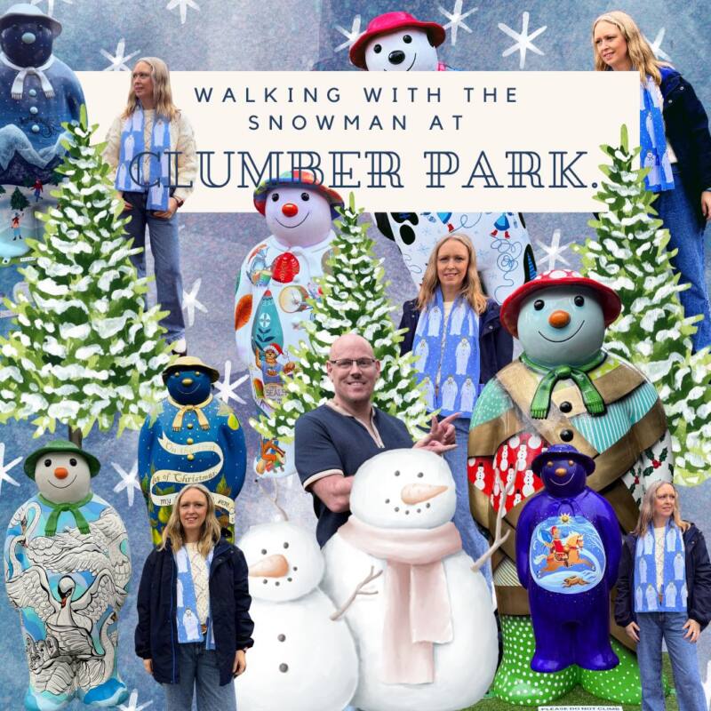 Walking With The Snowman At Clumber Park
