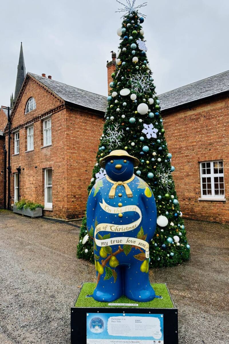 Walking With The Snowman At Clumber Park