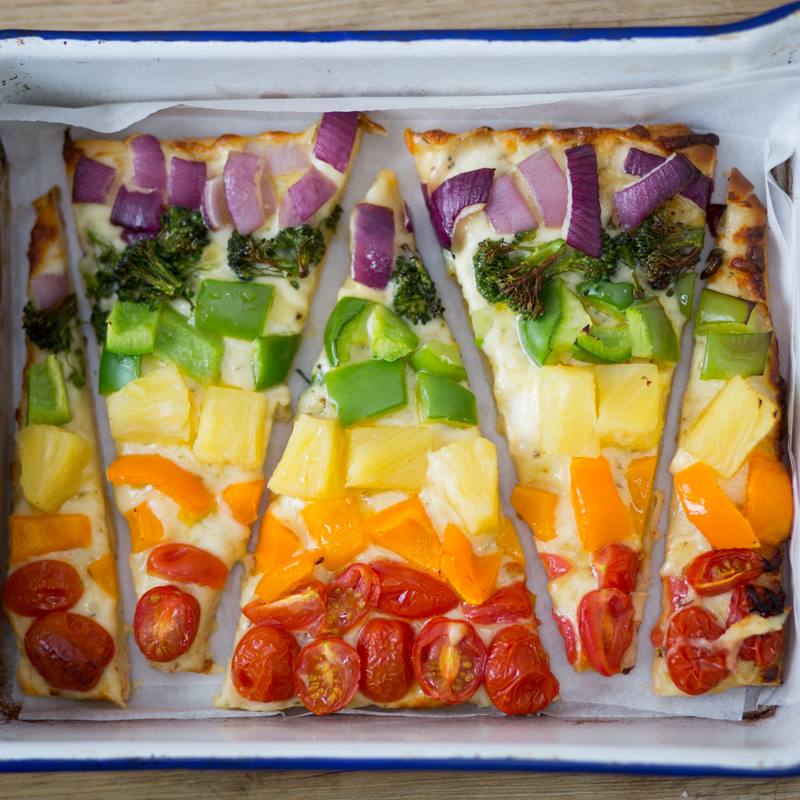 How To Make A Rainbow Cauliflower Pizza