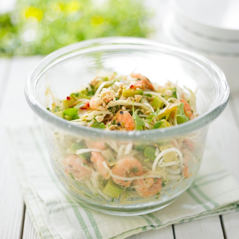 Avocado, Prawn, And Cabbage Salad