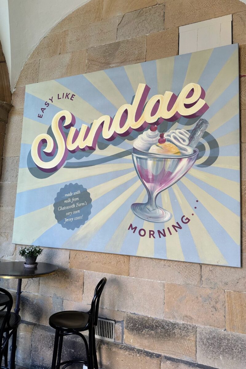 A Charming Day At Chatsworth House And Tea Rooms Wearing My Light Blue Polka Dot Dress