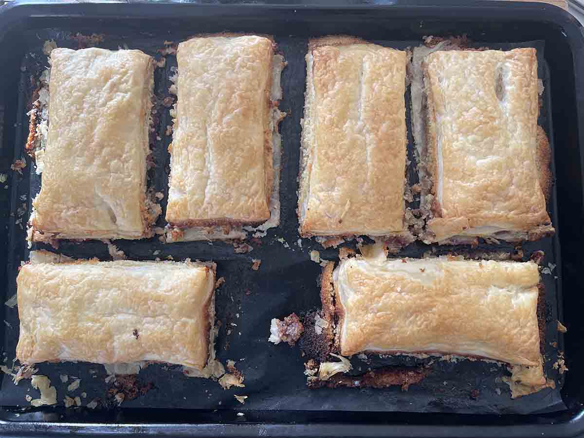 cooked cheesecakes.