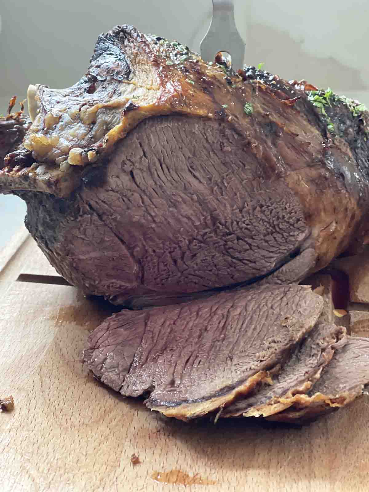 slice of roast mutton.