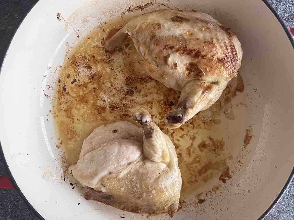 cooked chicken.