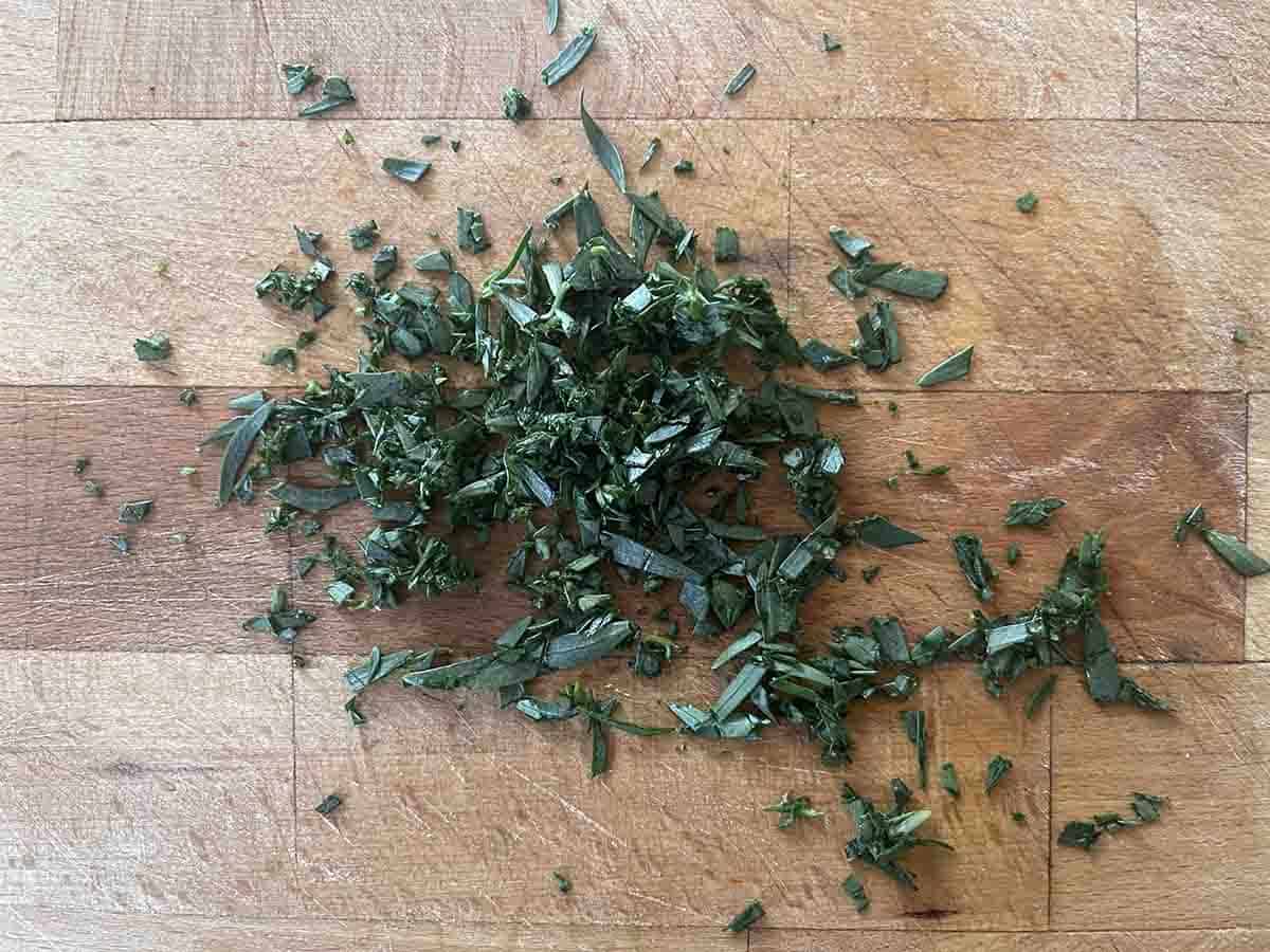 chopped tarragon.