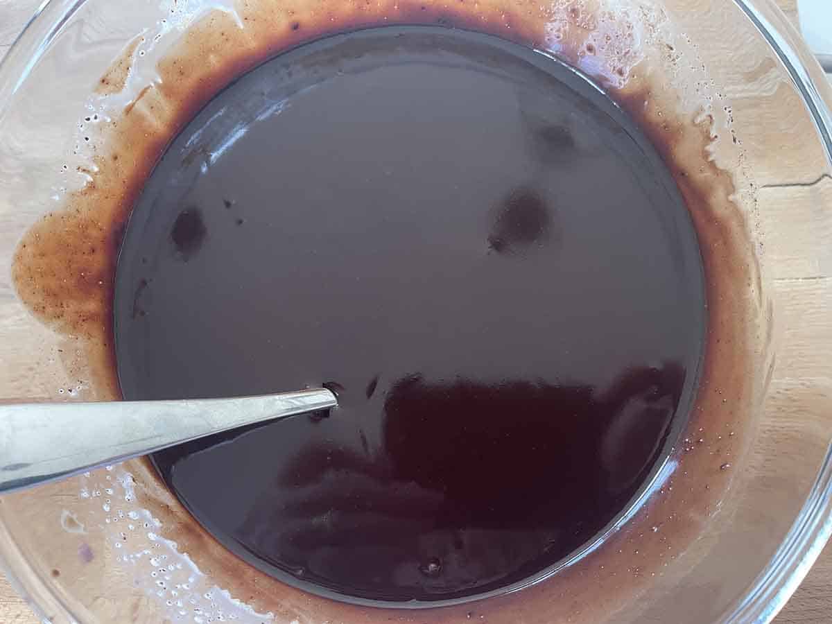 ganache in a bowl.