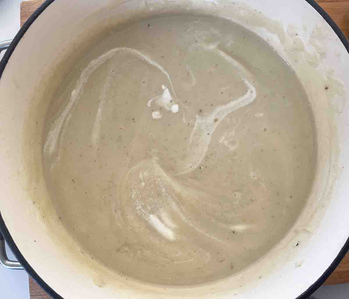 blended soup.