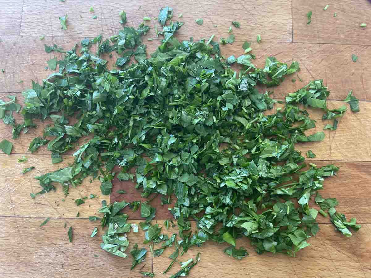 chopped parsley.